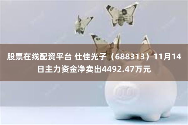 股票在线配资平台 仕佳光子（688313）11月14日主力资金净卖出4492.47万元